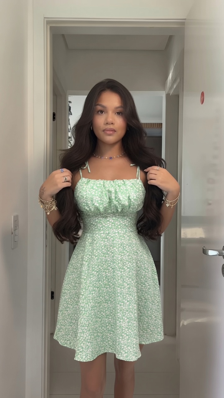 Vestido Curto Ivy Verde menta